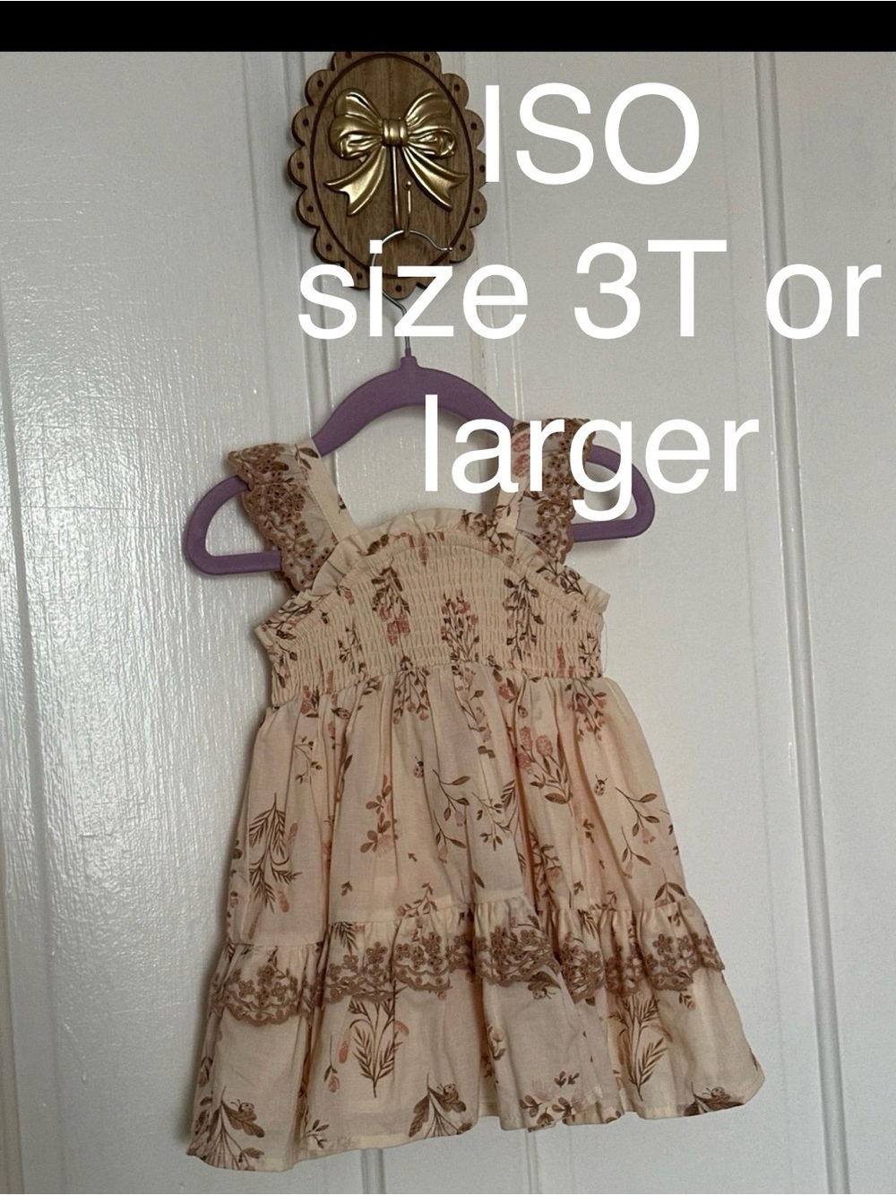 Haute Hippie Cream Floral Ruffle Sundress